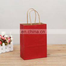 Custom Logo Tote Bag Small Recycle Kraft Paper Bag for Pack thumbnail-2