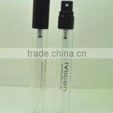 PT147/P100 0.35 oz Refillable Cosmetic Perfume Glass Bottle With Black Metal Pump thumbnail-1