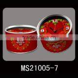Newest Creative Quartz Table Can Clock,Tin Clock thumbnail-1