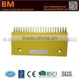 57410421Y,Escalator Comb Plate for 9300,202.9x107mm,Tooth Pitch 9.068,Hole Spacing 145,22T,Yellow thumbnail-1