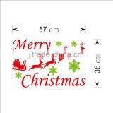 ALFOREVER Christmas Decal With Santa's Sleigh Vinyl Wall Decal thumbnail-4
