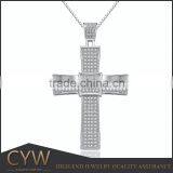CYW wholesale beauty s925 silver cross pendant silver jewelry stores in China christian products wholesale