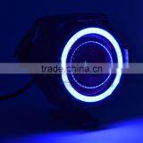 BJ-SPL-008 New Arrival Custom Black 12V Motorbike Motocross Angel and Devl Eye Motorcycle Spot LED Light thumbnail-4