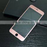 New Product Pink Color Silk-print 3D Curved Full Cover Screen Protector 0.33mm Glass for Iphone 6s Tempered Glass Screen thumbnail-1