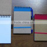 Promotion Cheap and Popular 140x90mm Recycle Notebook With Pen