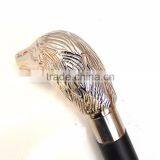 Brass Walking Stick/Antique Brass Walking Stick/Lion Handle Walking Stick/Black Wood Walking Stick Wk1110 thumbnail-2