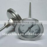 calibrated bimetal stove/oven thermometer with screw thread and column