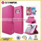 Wallet PU Leather Mobile Phone Case Manufacturer for Samsung Galaxy s6 Edge thumbnail-3