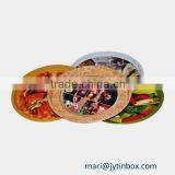 Family Use or Bar Use Wholesale Round Decorative Tin Tray