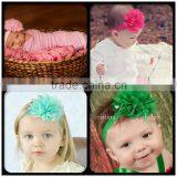 New Arrival Girls Handmade Knit Headband Flower Beauty Hair Band