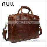 Men's Genuine Leather 15.6" Laptop Messenger Shoulder Bags Briefcase thumbnail-6