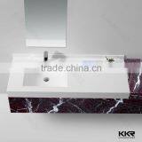 Square Modern Marble Sink Bathroom Face Basin Art Basin Sink thumbnail-2