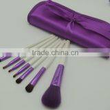 YMC 7pcs Cheap Cosmetic Purple 7pcs Brush Sets Makeup Tools Custom Logo