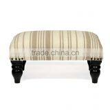 Natural Livings Stripe Pattern Wooden Stool