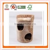 new indoor cat tree&sisal pet care product& pet toys with caveOEM Cat Furniture Luxury Plush And Wood Cave Cat Room
