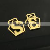 Gold Plating Metal Custom Hang Bag Tag