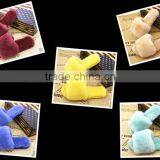 Wholesale Fashion Genuine Rex Rabbit Fur Slap on Real Fur Trim Shoes thumbnail-6
