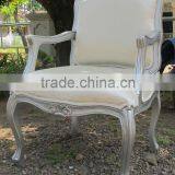 French Style Living Room Furniture - Wooden Mahogany Arm Chair - Indonesia thumbnail-1