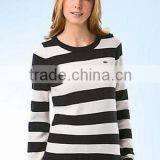 Ladies Stripes Pullover Sweater