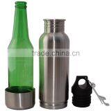 beer cooler bottle with opener,stainless steel beer holder,insulated beer keeper