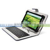 Universal Micro-USB Keyboard PU Leather Stand Case with Soft Claws for 10 inch tablet