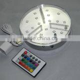 6 Inch Led Centerpiece Light Base RGB Remote Controlled Holiday Led Light Base for Decoration thumbnail-4