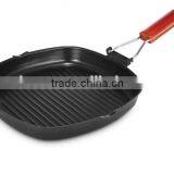 Non-stick Grill Pan With Wooden Handle Amc Cookware Price