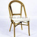 Commercial for Restaurant Bamboo Look Out Door Chair PE Rattan Chair LHA001 A+T thumbnail-1
