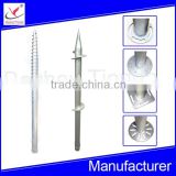 ground screw anchor for solar power system