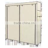 Cheap Multi-compartment Assemble Folding Wardrobe , Sturdy Large Aluminum Bedroom Wardrobe Cabinet thumbnail-4