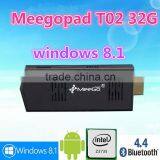 New arrive Meegopad T02 MEEGOPAD T04 mini pc stick OS stable performance 2g 32g quad core mini pc