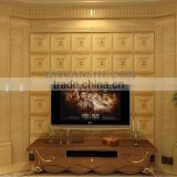 PU leather wall board for hotel and bedroom decoration