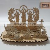 Wooden Christmas Decoration Wooden Candle Holder Christmas Wooden Candle Holder