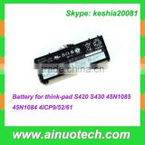 original laptop battery for thinkpad S420 S430 45N1085 45N1084 4ICP9-52-61