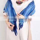 2017 OEM Service Fashion Printed Cheap Women Silk Scarf thumbnail-2
