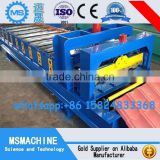 Building automatic tile press for steel roof wall pane