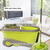 360 Degrees Rotating Head Spin Easy Magic Floor Mop Bucket Set Microfiber Spinning thumbnail-1