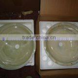 PAKISTAN FACTORY MADE PURE GREEN ONYX ROUND SINKS AND BASINS thumbnail-2