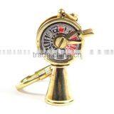 Nautical Brass and Copper Telegraph Keychain thumbnail-1