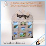 2017 Hot Sell Vintage Wooden Resin Photo Frame With Multi Opening for Family thumbnail-1