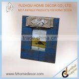 Antique Wooden Colourful Painting Photo Frame With Love Fabric Decor for Home or Gift thumbnail-4