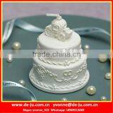 High Quality White Wedding Cake Shaped Magic Birthday Candle thumbnail-1