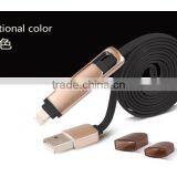2 in 1Universal Android&iOS Light to USB Charging Cord Tangle-free Charger for IPhone 6s 6sPlus 6 6Plus 5 5s IPad IPod thumbnail-4