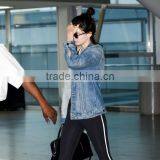 2017 New Casual Loose Jackets Long Sleeve Washed Jeans Coat for Womens thumbnail-3