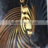 Handmade Zebra Oil Painting on Canvas