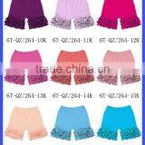 Top Selling Summer Kids Clothes Boutique Cotton Toddler Girls Blue Ruffled Shorts Children Ruffle Icing Shorts thumbnail-3