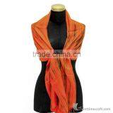 Striped Silk Scarf, Multi-color, 100% Handicraft in Vietnam thumbnail-4