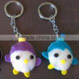 New Products Fashion Wholesale Cute Xmas Key Ring Promotional Gift Craft Jingle Felt Bell Keychain Made in China thumbnail-1