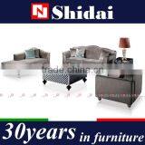 3pc Modern Micro Suede Sofa and Love Seat Living Room Furniture Set - Grey thumbnail-1