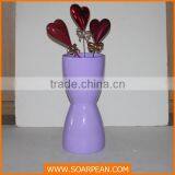 Unique Home Decorative Fiberglass Purple Flower Vase thumbnail-4